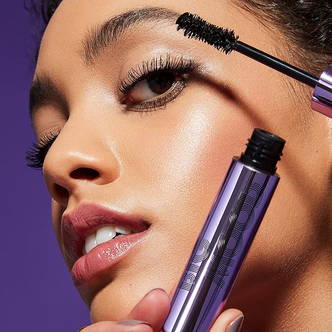 e.l.f. Big Mood Mascara, Instantly Creates Long-Lasting, Bold & Lifted, Voluminous Lashes, Infused with Jojoba Wax, Pitch Black, 0.30 fl Oz