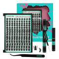 Manga Lash Clusters Kit 168pcs C Curl Fairy Eyelash Extension with Individual Lashes Bond and Seal Waterproof,Eyelashes Glue Remover,Lash Applicator for Volume Anime Lashes Cluster(Doll,C-10-18mm Kit)