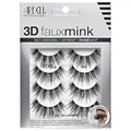 Ardell 3D Faux Mink Lashes 863 - Multi-Dimensional False Eyelashes Natural Look Strip Wispy Lashes, 4 Pairs
