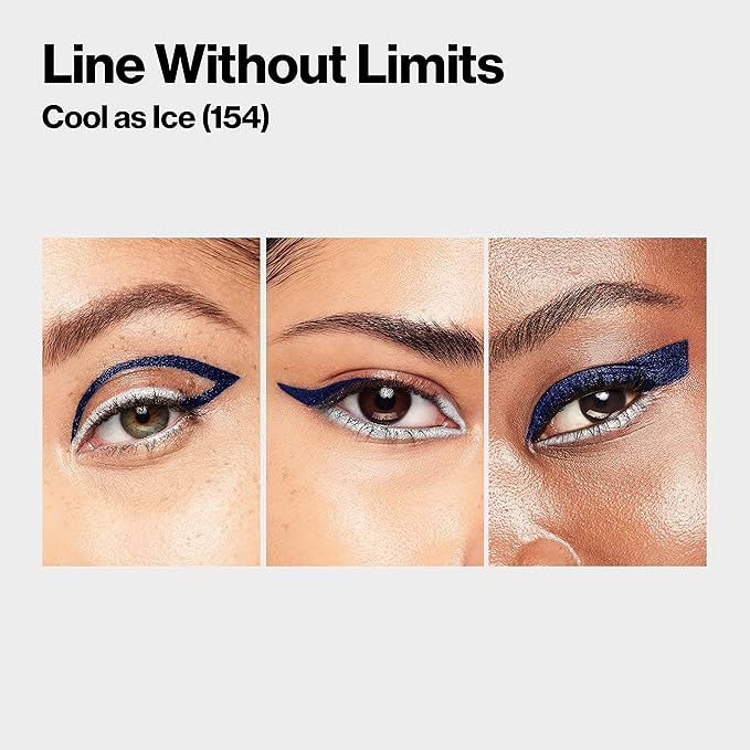 REVLON Liquid Eyeliner & Smoky Kohl Pencil, ColorStay Line Creator Eye Makeup, Waterproof & Transferproof, 154 Cool as Ice, 0.004 oz
