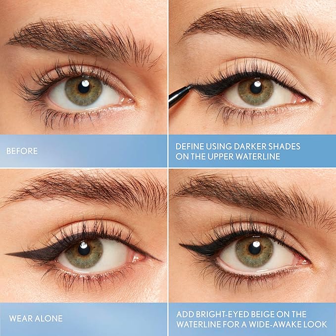 CoverGirl Perfect Point Plus Lashline, Bold Black, Micro Eye Pencil, Ultra-Precise 1.5 Millimeter Tip, Creamy Gel Formula, Clean & Vegan, Talc-Free, Waterproof, 0.002oz