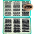 Wispy Lash Clusters Kit 640pcs Eyelash Cluster Extensions Curl Individual False Eyelashes Natural Fluffy Mink Lash Extension Kit (Only Lash-30D&40D&50D&60D&80D&100D, Lash Clusters)