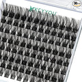 Lash Clusters 96pcs Individual Lashes Y01 C Curl 18mm Cluster Lashes KEYYOU Volume Wispy Lash Extension Soft&Comfortable Easy DIY at Home(Y01,C-18mm)
