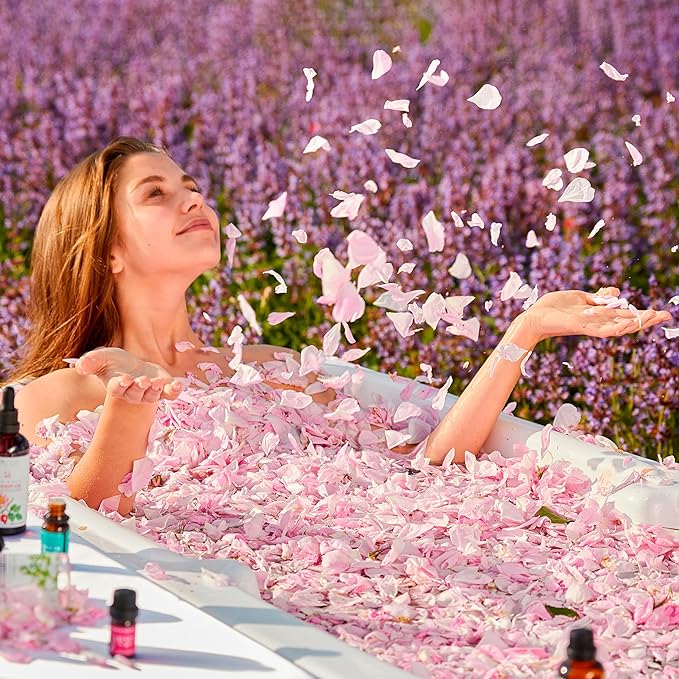 Essences Bulgaria Organic Rose Essential Oil 1/6 Fl Oz | 5ml | Rosa Damascena | 100% Pure and Natural | Undiluted | Therapeutic Grade | Family Owned Farm | Steam-Distilled | Non-GMO | Vegan