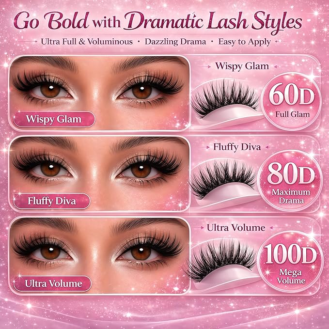 Lash Clusters Kit, Eyelash Clusters Individual Lash Extension Kit 480 Pcs D Curl Fluffy Wispy False Eyelashes Extensions Thin Band with Bond Seal Tweezers Brush Removers (80D+100D KIT9-16mm)