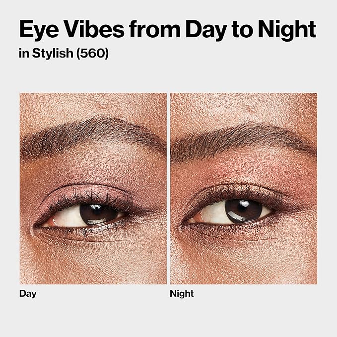 REVLON ColorStay Day to Night Eyeshadow Quad, Longwear Shadow Palette with Transitional Shades and Buttery Soft Feel, Crease & Smudge Proof, 560 Stylish, 0.16 Oz