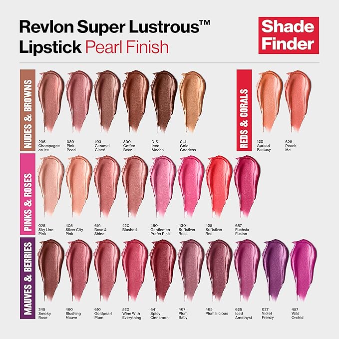 REVLON Super Lustrous Lipstick, High Impact Lipcolor with Moisturizing Creamy Formula, Infused with Vitamin E and Avocado Oil in Reds & Corals, Apricot Fantasy (120) 0.15 oz (Pack of 2)