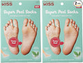 KISS Super Peel Socks- Naturally Exfoliates (2 PACK)