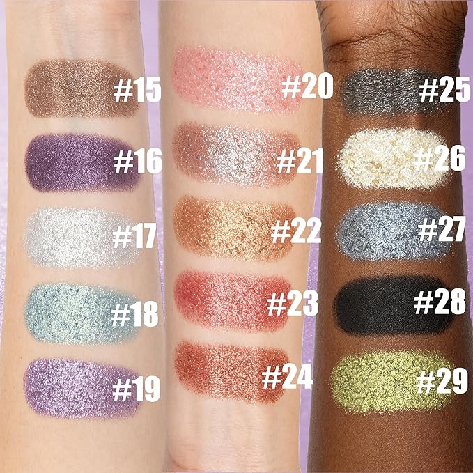 Bistopia，Pearlescent cream eyeshadow, shimmering, with a smooth texture that blends easily; a translucent metallic glitter eyeshadow that delivers a long-lasting, sparkling finish, 2g (#19)