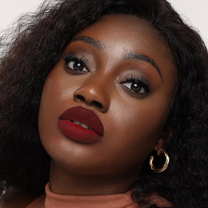 The Lip Bar - Nonstop Liquid Matte Lipstick, Mastermind (Deep Blood Red) - High Pigment - Long Lasting - Jojoba Oil, Vitamin E - Vegan, Gluten Free, Cruelty Free - Makeup & Cosmetics - .24 fl oz