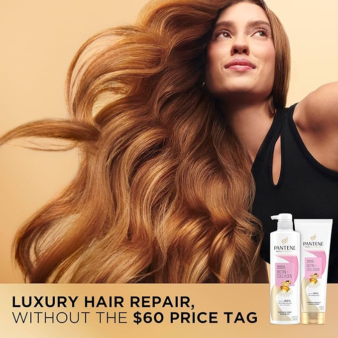 Pantene Pro-V Miracles Infinite Lengths Biotin + Collagen Sulfate-Free Shampoo 13.5 FL OZ