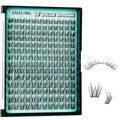 Manga Lash Clusters Fairy Eyelash Extension DIY 168pcs C Curl Anime Lashes Extensions Wispy Eyelashes Cluster with Thin Band Individual Lashes False Eyelashes At Home (Wing, C-10-18mm)