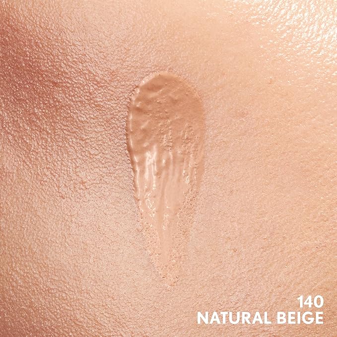 COVERGIRL Clean Invisible Foundation Makeup, Dewy & Glowy Finish, Buildable Coverage, Skin-Like Smooth Look, Vegan, Natural Beige, 1oz (Pack of 2)