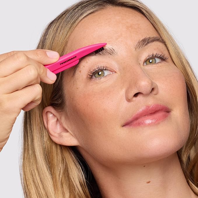 Tweezerman Pink & Black Mini Brow Rescue Kit
