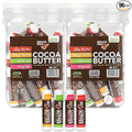 Nature's Bees Cocoa Butter Lip Balm, Original, Shea Butter, Olive Oil and Mango, Bulk Lip Care Pack for Dry Lips, Made with Coconut Oil, Beeswax, Vitamin E, Aloe, 0.15 oz 4 Flavors, 96 Pack