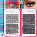 Lash Clusters 30D40D50D60D Lashes Natural Fluffy Eyelash Extensions D Curl With Bottom Eyelashes for Starter DIY at Home