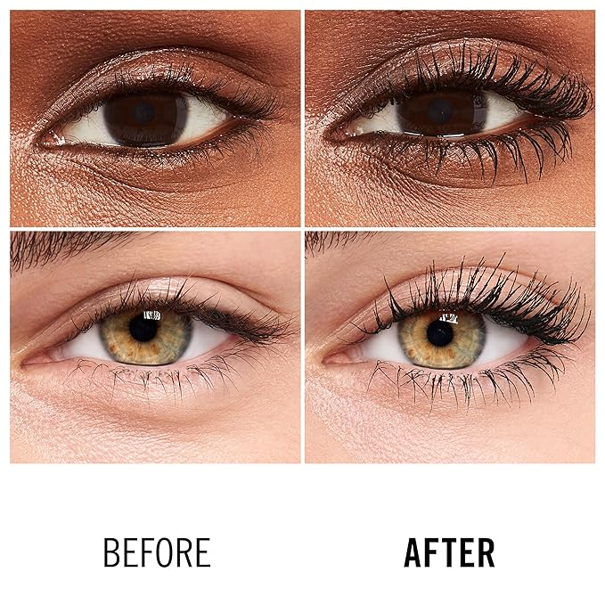 Rimmel London Wonder'Volume Thrill Seeker, 003 Black, Waterproof Mascara, Volumizing Mascara, Smudge-Proof, Clump-Proof, Flake-Proof, 24-Hour Wear, 0.28oz