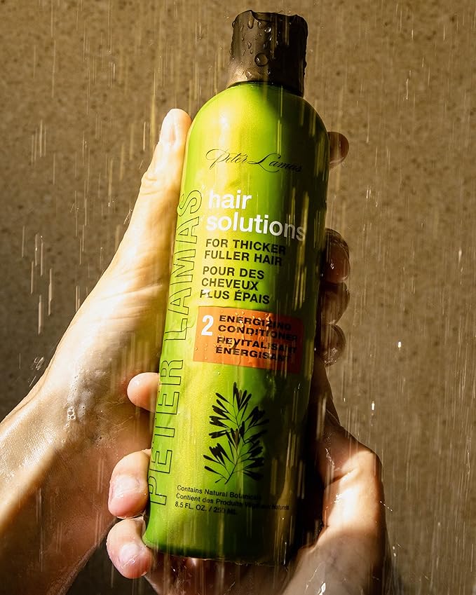Peter Lamas Hair Solutions Scalp Energizing Hair Growth Conditioner - Biotin, Vitamin B, Trichogen, Baicapil, Aloe & Botanicals for Thicker, Fuller Hair, Anti-thinning, Reduced Flaking and DHT Buildup
