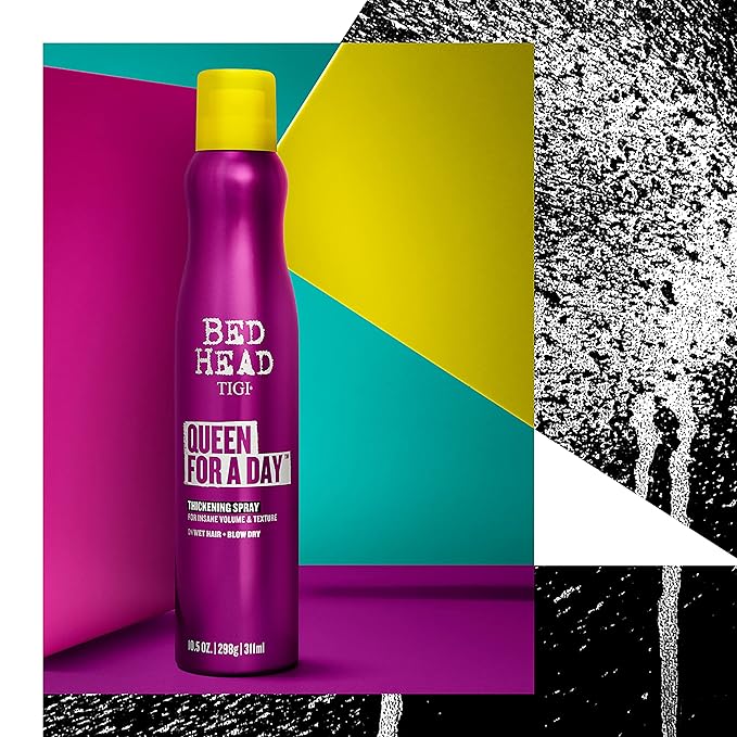 TIGI Bed Head Volumizing Hair Spray, Queen For A Day, for Thickening and Texturizing Fine Hair, 10.5 oz, 2 Pack