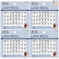 Ardell Soft Touch Trios Individual False Eyelashes - DIY Lash Clusters, Lightweight & Reusable Eyelash Extensions, Black, 4 Pack