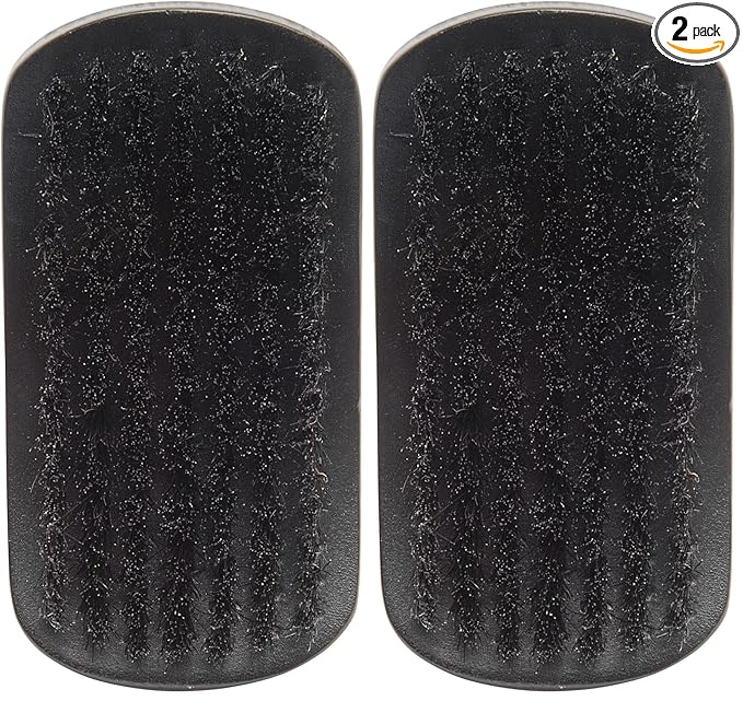 Diane Curved, Boar Military Brush D1002, Soft Bristles (Pack of 2)