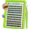 Self Adhesive Eyelashes 10-14mm Wispy Lash Clusters Pre-Glued No Glue Needed Reusable Waterproof Press on Lashes for Natural Look 100Pcs with Tweezers Easy Apply Beginner Friendly Kit