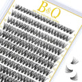 B&Q Lash Clusters 280PCS Natural Eyelash Clusters 40D C 9-16MIX Individual Lash Wispy Eyelash Extension with Soft Thin Band Classic Look Pestañas Postizas Comfortable DIY at Home(40D-C-9-16mm)
