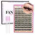 Lashes Clusters Kit Wispy Eye Lash Clusters Eyelash Extensions with Lash Brush Natural 168Pcs Individual Lashes 10-18mm DIY Lash Extension Soft Thin Band For Beginners (No Glue)