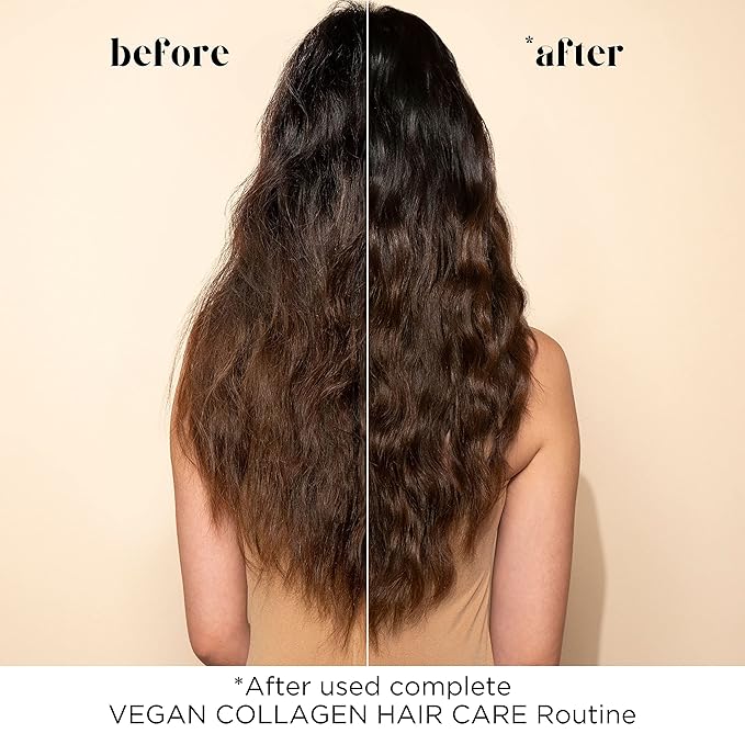 Pacifica Beauty, Vegan Collagen Hydrating Conditioner, Avocado Oil, Vitamin B5, Soften, Restore Shine, Address Split Ends, For Dry & Damaged Hair, Add Shine, Moisture, Sulfate & Silicone Free, Vegan