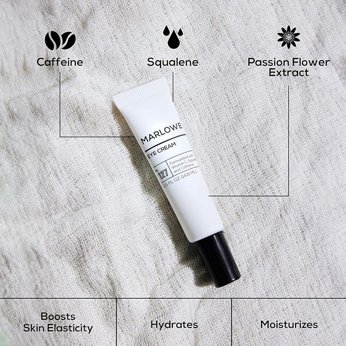 MARLOWE. Men's Skin Care Set, Daily Essential Face Kit, Purifying Facial Cleanser, Hydrating Facial Moisturizer, Revitalizing Eye Cream & Daily Face Lotion with SPF 50, Great Gift for Men, Vegan