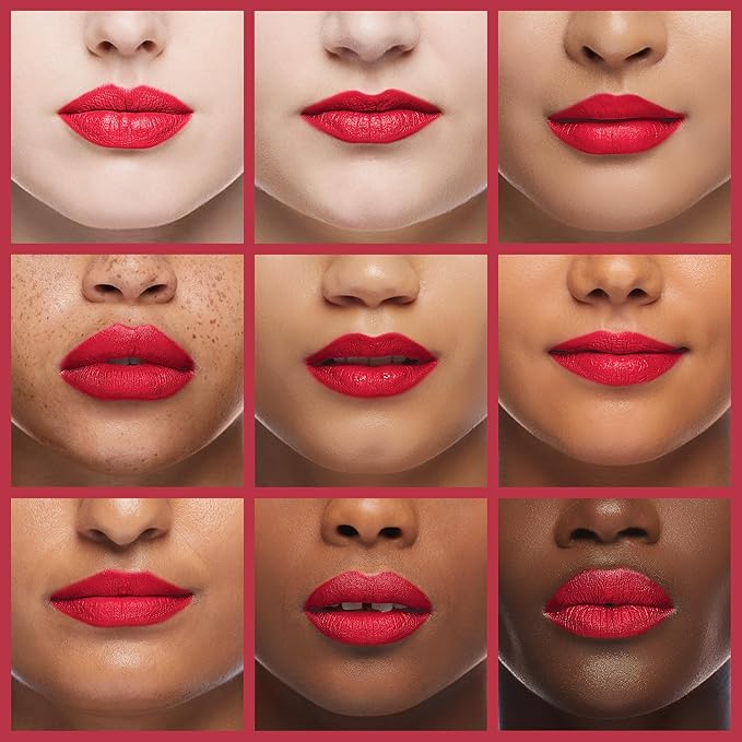 Revlon Lipstick, Super Lustrous Lipstick, Creamy Formula For Soft, Fuller-Looking Lips, Moisturized Feel, Really Red (006), 0.15 oz