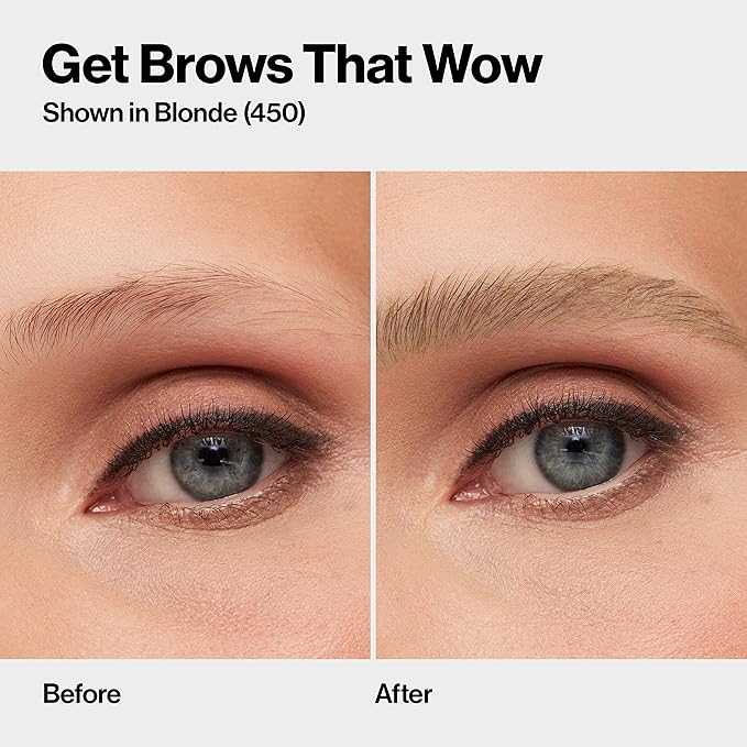 Revlon ColorStay Micro Eyebrow Pencil with Built In Spoolie Brush, Infused with Argan and Marula Oil, Waterproof, Smudgeproof, 450 Blonde, 0.003 oz (Pack of 2)