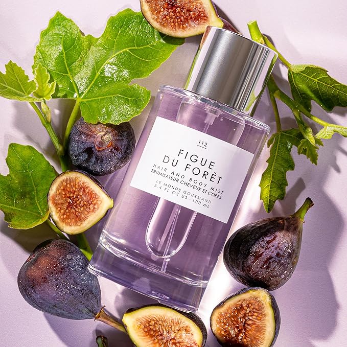 Le Monde Gourmand Figue du Forêt Hair & Body Mist for Women, Hair Perfume & Body Spray, Fig White Tea Sweet Almond Milk Scent, Vegan & Cruelty Free, 3.4 fl oz (100 ml)