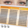 Natural Lash Clusters Manga Cluster Eyelash Extensions 180PCS Wispy Eyelash Clusters C-Curly Lashes Clusters 11-13mm Eyelash Extensions with Thin Band DIY at Home Individual Lashes by Ruairie