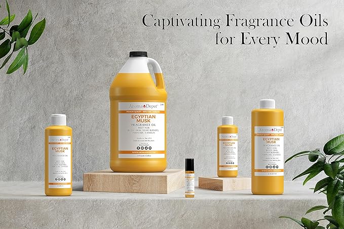 24K Egyptian Musk Fragrance/Body Fragrance Oil, Pure Uncut. Great for Lotions, Butter, Soapmaking, and Incense Dipping. Add a Few Drops to Your Aromatherapy Diffuser. (10ml.)