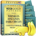 Forehead and Under Eye Wrinkle Patches for Face - Collagen, Hyaluronic Acid and Vitamin A Skin Pads - Forehead Line Remover Wrinkle Eye Patch Set - 52 Golden Sachets