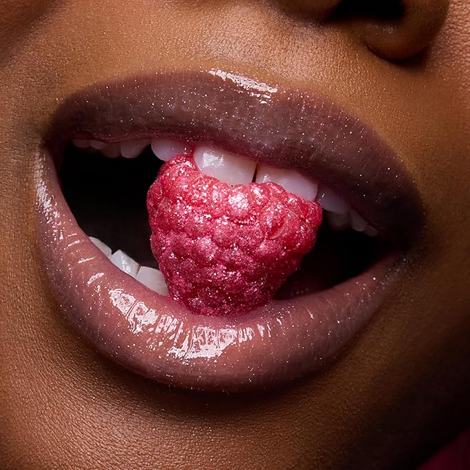 ColourPop Fresh Kiss Glossy Lip Balm - Hydrating Lip Care Enriched with Peptides + Hyaluronic Acid - Pearlescent Shimmer Finish - Vegan + Cruelty-Free - Raspberry Crème (0.49 oz)