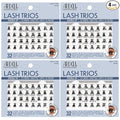 Ardell False Eyelashes Double Trio Individuals Short Black 4 Pack