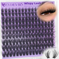 EYDEVRO Wispy Lash Clusters Natural Eyelash Clusters 9-18mm CD Curl Cluster Eyelash Extensions DIY Lash Extensions Individual Lashes 160 Pcs Cluster Lashes
