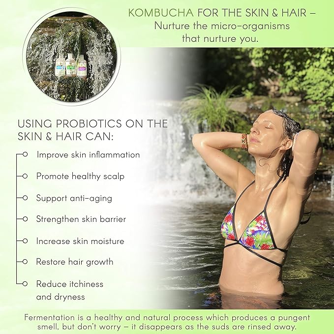 Nature Sustained Organic Conditioner - Hypoallergenic, Chemical-Free, Sulfate Free Natural Conditioner for Dry or Damaged Hair, Raw Probiotic Hydrating Soapberry Formula, Gallon, Lemongrass