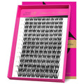 VEYESBEAUTY Lash Clusters Fluffy Individual Lash Extensions VBmuse 3D Layered Volume Eyelashes Thin & Invisible Band Wispy Faux Mink Lash Silk Bloom 3D Series Mixed Length 10-18mm