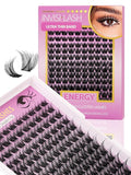 Energy Lash Clusters Wispy 8-18mm Eyelash Clusters Natural Look Lightly Fluffy - WideSpan DIY Eyelash Extensions Kit Individual False Lash Kit with Ultra-Thin Invisible Black Lash Band