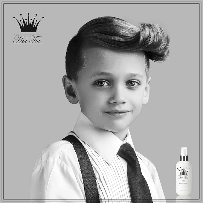 Hot Tot Professional Finishing Mist - Medium Hold Hair Spray with UV Protection, Green Tea Extract & Vitamin B5, Salon-Quality Results 8 oz