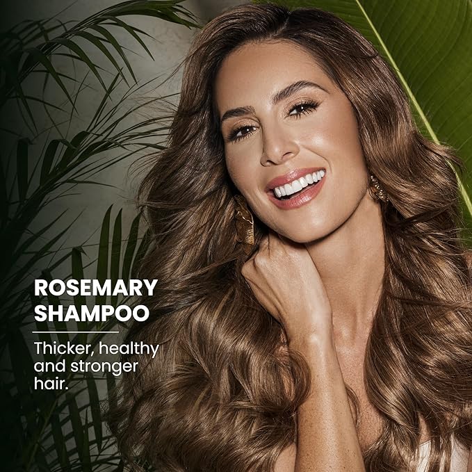 Anyeluz Rosemary Shampoo – Strengthens Hair, Fights Damage from Styling, Natural Formula for Daily Use, Suitable for All Hair Types