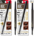 Revlon ColorStay Micro Eyebrow Pencil with Built In Spoolie Brush,Infused with Argan and Marula Oil,Waterproof,Smudgeproof,457 Soft Black,0.003 oz,(Pack of 2)