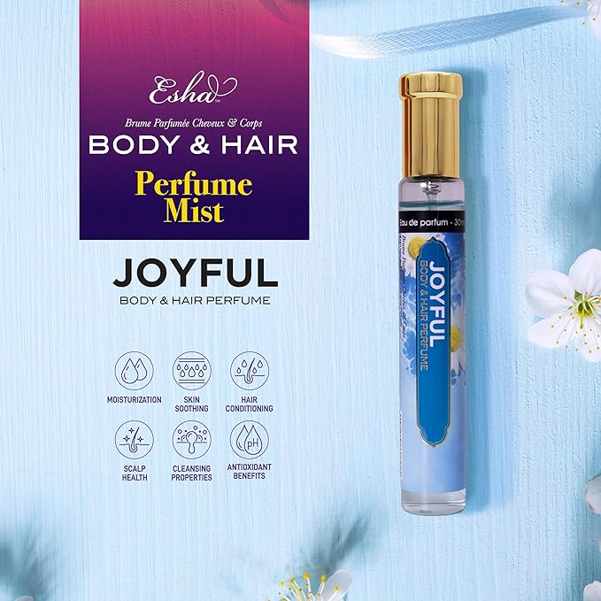 Esha Body & Hair Perfume Mist - Eau de Parfum for Women - Infused with Betaine - (JOYFUL)