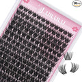 Uilulu Lash Clusters D Curl Individual Lashes 0.07D 8-18 MIX 168 Eyelashes Clusters Lashes DIY Lash Extensions at Home False Lashes Wide Band Wispy Eye Lash Clusters(04, 8-18mix)