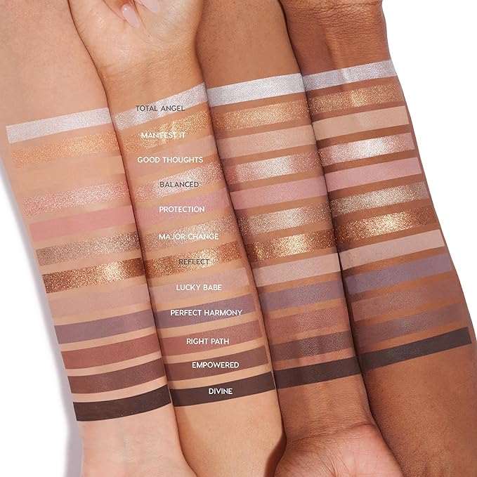 ColourPop 11:11 Eyeshadow Palette - Warm Nude Eye Makeup Palette with Matte, Metallic, Matte Sparkle & Glitter Finishes - High-Pigment Eye Makeup with a Long-Wearing Formula (0.46 oz)