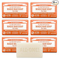Dr. Bronner's Pure-Castile Magic Bar Soap (Tea Tree, 5 ounce, 6-Pack) - Made with Regenerative Organic Certified Oils, For Face, Body & Hair, Gentle, Vegan, Non-GMO
