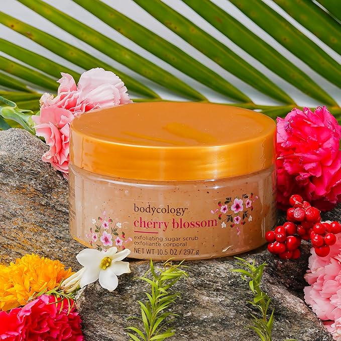 Bodycology Cherish The Moment Exfoliating Sugar Scrub for Women, 10.5 Fluid Ounce